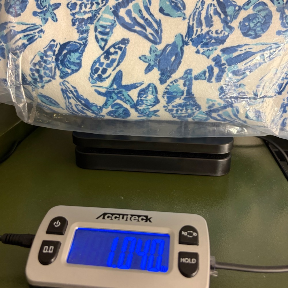 Lilly Pulitzer Beach Pillow Shell Collector Coastal Beach Fringe Coastal Bolster - Picture 10 of 10